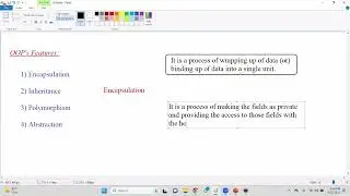 OOP's concept - Encapsulation -5xtra