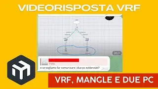 Videorisposta a VRF, Mangle e ping tra due PC.