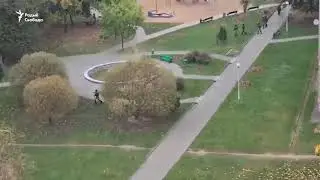 ОМОНа в Беларуси пытались догнать парня,