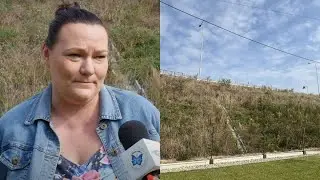 Niedokończony nasyp wiaduktu w Ciężkowicach