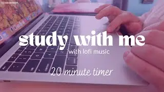 study with me body doubling 📓 20 minute study session with no breaks