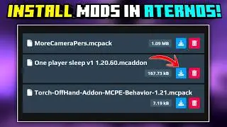 How to Install Mods in Aternos | How to Add Mods in Aternos MCPE