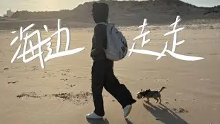 大琳的日常Vlog｜ 冬天的海边走走，Hugo冲浪，老妈跳舞， 我陪玩【大琳DALIN】