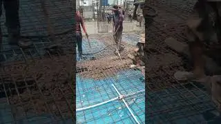 Concrete Pouring | Slab Casting  #slab #construction