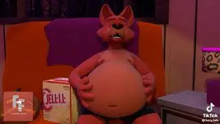 Fat furry weight gain animation