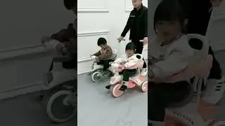 Children's tricycle bicycle, can be pushed, ridden, or slid, #baby #meatproduct #babygear