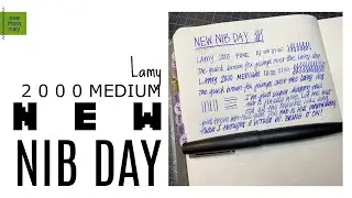New Nib Day: Lamy 2000 MEDIUM Nib - So broad and so wet!