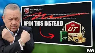 A FOOTBALL MANAGER REBUILD…USING FC25 ULTIMATE TEAM!