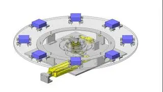 Cylinder driven index table 01