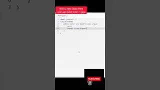 How to take input from user in java #java #javaprojects #shorts