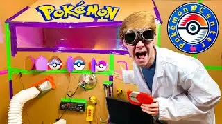 OPENING 24 Hour POKEMON Box Fort HOSPITAL (Pokemon IRL)