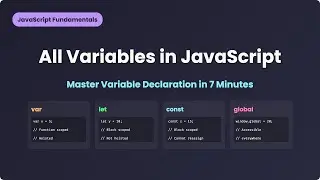 JavaScript Variables Explained in 7 Minutes: From Basics to Best Practices!