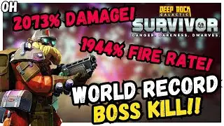 ONE SECOND Boss Kill?! INSANE Turret Build! Rock Galactic Survivors!