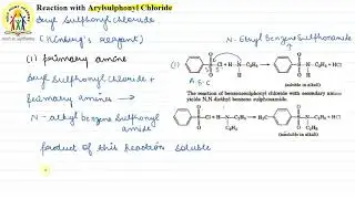 28 | REACTION WITH ARYL SULPHONYL CHLORIDE
