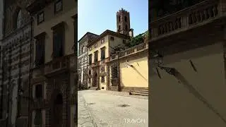 Entering Piazza San Martino | Lucca, Tuscany, Italy 🇮🇹🇪🇺 | Travel #shorts