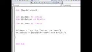 11. Introduction to Programming with VBA - Simple Input With The InputBox Function