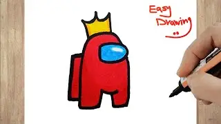 How to draw among us king hat step by step | DRAWING AMONG US KING HAT EASY