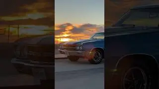 🌅 1970 SS 396 Chevelle - Snuck a PCH cruise in tonight before the rain starts again.