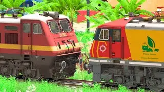 WAG9 to WAP4 LOCOMOTIVE CHANGE | BUMPY RAILROAD | Train Simulator | Railworks 3 | NTG GAMING