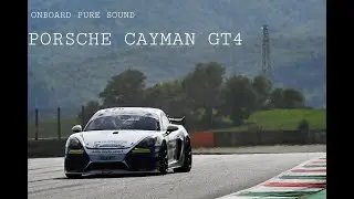 PORSCHE CAYMAN GT4 ONBOARD PURE SOUND MUGELLO