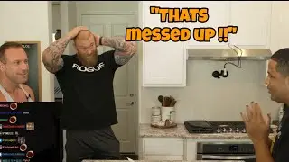Thor and Knut are surprized by Nicks breakfast