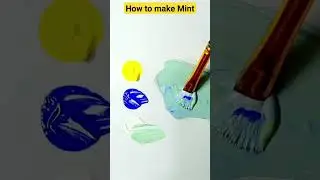 How to make Mint color #youtubeshorts #art #colourgranding #satisfying #music   #tiktok