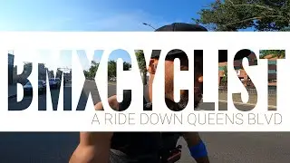 POV Ride Down Queens BLVD On My 20in BMX Bike