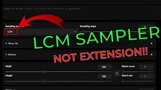 LCM Sampler For Automatic1111 | Stable Diffusion Web UI Tutorial