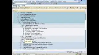 SAP Product Costing Training - Define Overhead Keys