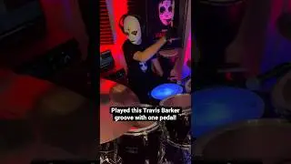 Played this WITH ONE DRUM PEDAL! 😱 #shorts