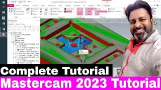 Mastercam | Mastercam 2023 Area milling | Mastercam tutoorial