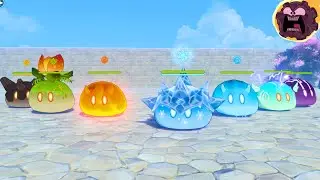 Slime VS Treasure Hoarders | Genshin Impact Npc Fight