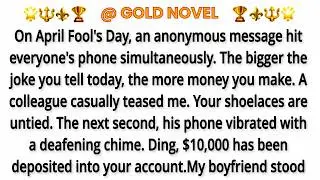 On April Fool's Day, an anonymous message hit everyone's phone simultaneously. The bigger the joke y