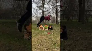 Перепрыгнула тройняшек🧡Милахи🥰 #therian #quadrobics #кисячерри #Блэки #природа #спорт #животные