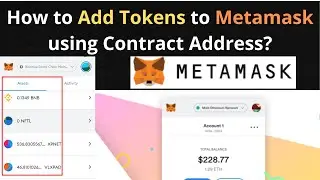 How to Add Tokens to Metamask Wallet using Contract Address (Hindi) | Money-Swing.com