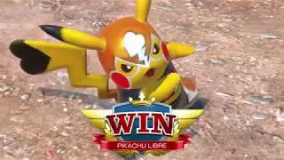 Pokken Tournament-Pikachu Libre gameplay