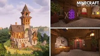 Minecraft: Medieval Survival Base Interior | Minecraft Tutorial