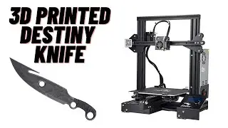 Creating the destiny hunter knife [3d printing]