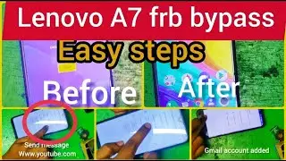 Lenovo A7 L19111 frb Bypass removed, google account lock removed, without pc, Gmail lock