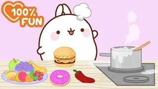 Molang and Piu Piu’s Crazy Cooking Experiments 🍰🌶️ Sweet, Savory and Spicy Moments
