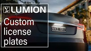 Lumion 12.3 tutorial: How to add custom license plates