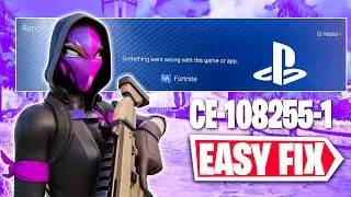 How to Fix Fortnite Chapter 5 Crash PS5 Something Went Wrong with this Game Or App ( CE-108255-1)