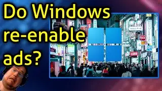 Do Windows re-enable ads?