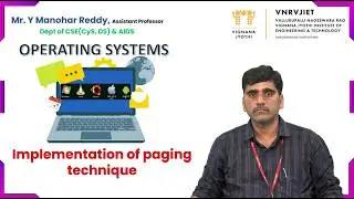 Implementation of paging technique by Mr. Y Manohar Reddy