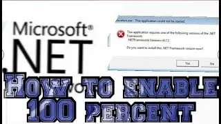 How to enable .Net Framework in any version of Windows(7/8/8.1/10)