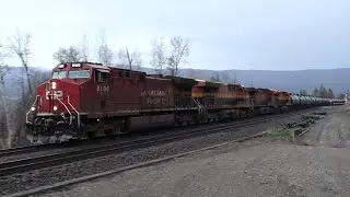 Skeena Pacific #2249 CPKC Train #401 West, Mile 87.4 Shuswap Sub, Squilax,  BC  2024-09-25