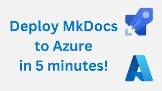 How To Deploy MkDocs to Azure In 5 Minutes With Azure DevOps