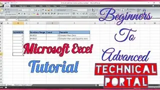 Advance Excel Tutorial : MS Excel Count Cells That Contain Positive Numbers 