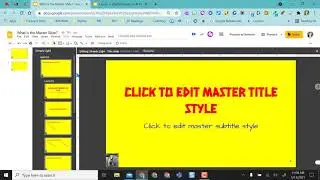 Understanding the Master Slide in Google Slides