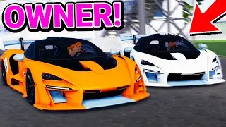 The OWNER Raced My New LIMITED Mclaren Senna Can-Am! Driving Empire Update! (Roblox)